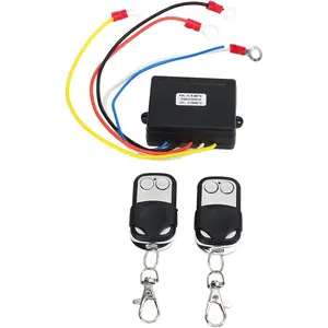 Wireless Winch Remote Control Kit, 12V 24V Universal Winch Wireless Remote Control Switch Receiver Kit for Truck ATV SUV