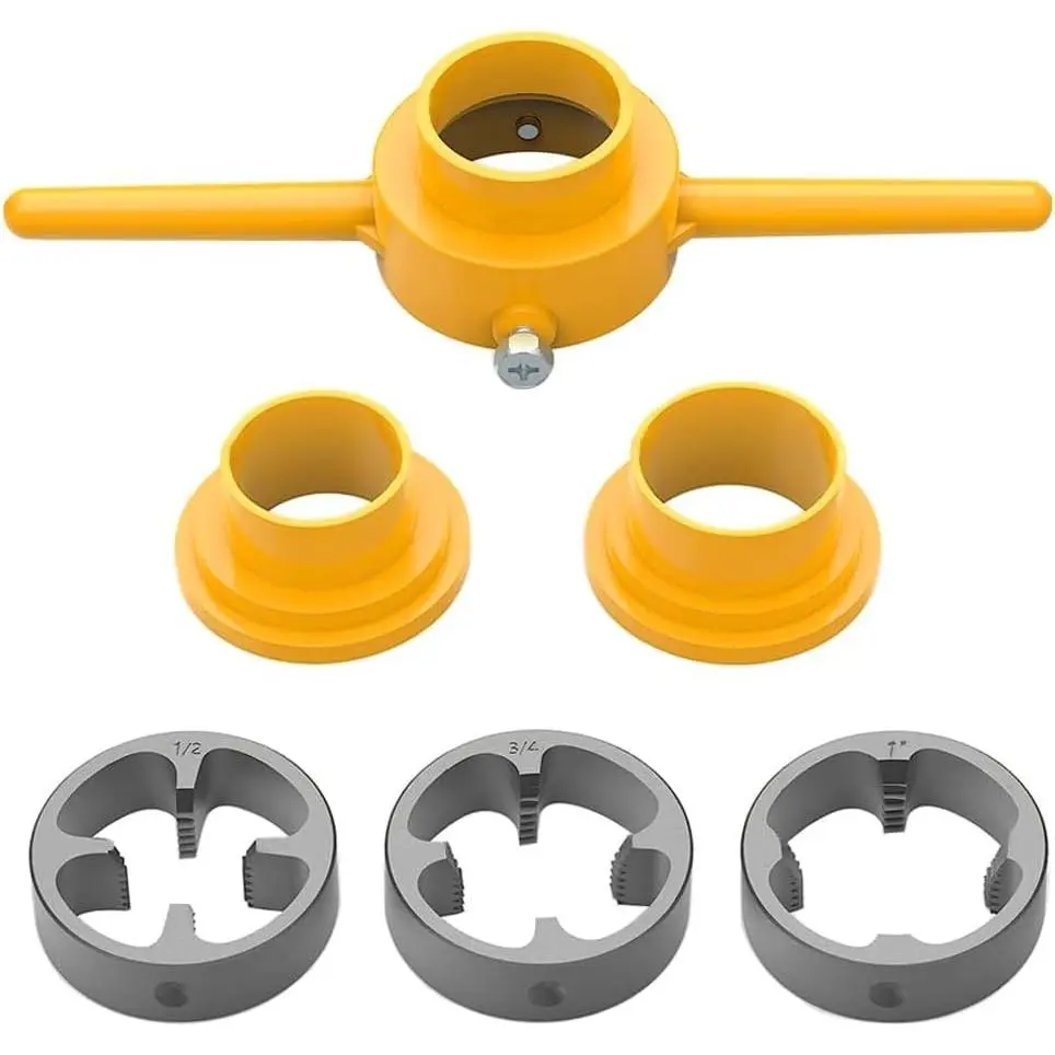 6Pcs PVC Thread Maker Tool Pipe Threader Plumbing Tool Kit