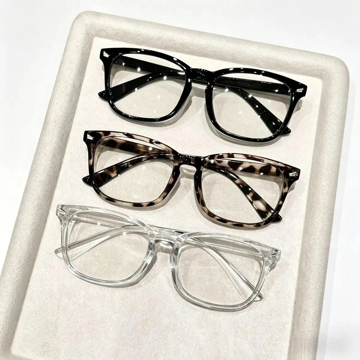 Women's 3-Pack Leopard Print Sports Eyewear, Lightweight Durable Plastic Frames with Snug Fit, Bold Look Everyday Wear Bag Accessories
