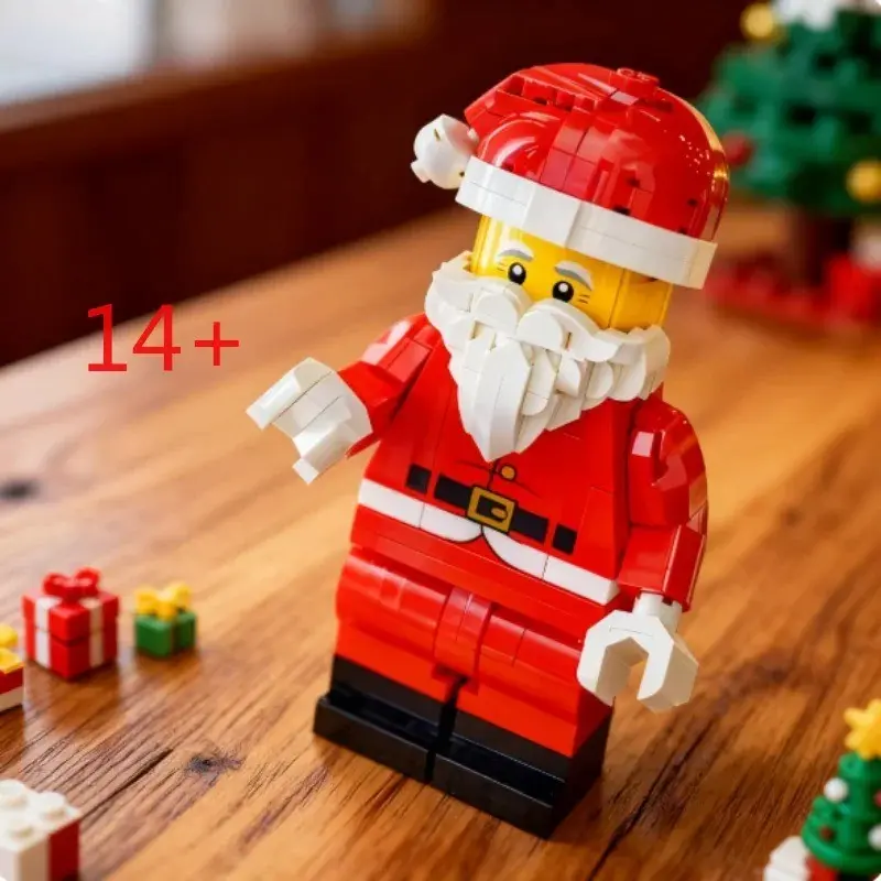 761 Pcs Santa Claus DIY Building Blocks Model Kit with Paper Manual, Perfect Christmas Birthday Gift for Kids, Fun Educational Toy Building Block Set