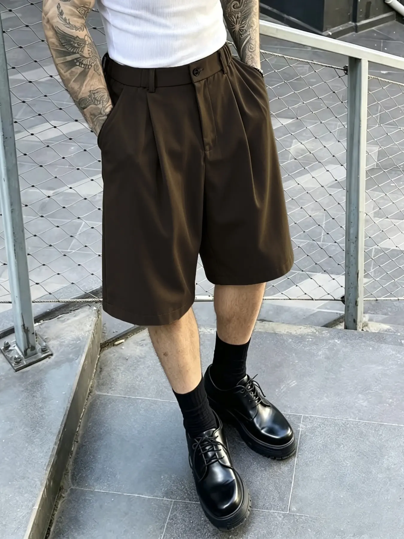 Men's Casual Suit Shorts, Japanese Style, Lightweight Breathable, High-Quality Summer Pants, Ideal for Daily Wear and Commute, Gift Essential