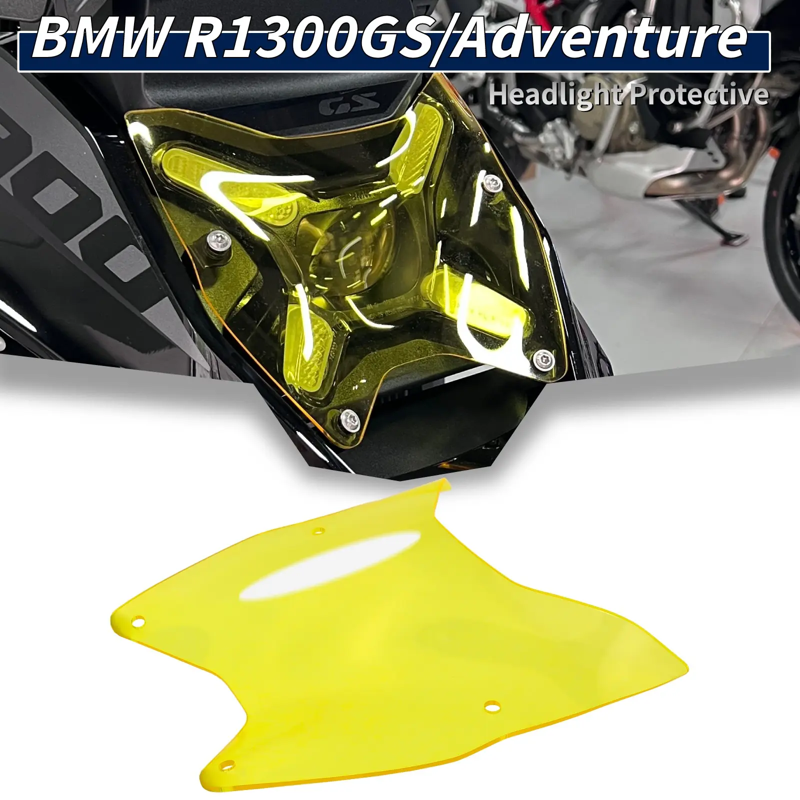 Bmw R1300gs Front Headlight Protection Cover, Stone Guard for Bmw 1300gs, Durable Motorcycle Light Cover, Essential Bike Accessory