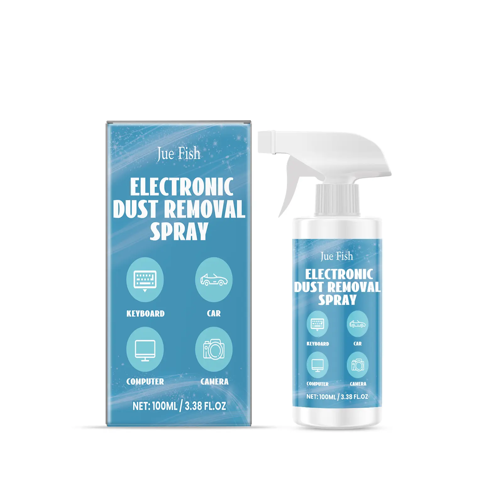 100ML Residue-Free Electronic Dust Removal Spray - Powerful, Pure, Nano Laptop Keyboard Cleaner for Electronics, Camera Lenses, Tough Device Equipment