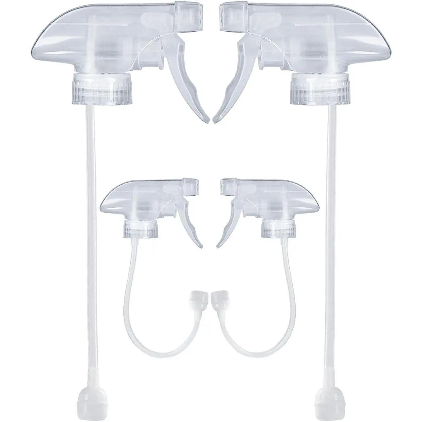 4-Pack 360° Bottle Parts (Spray Tip) for 8oz 16oz Glass Spray Bottles, Mist-Stream Applicator for Home Use Cleaning Solutions