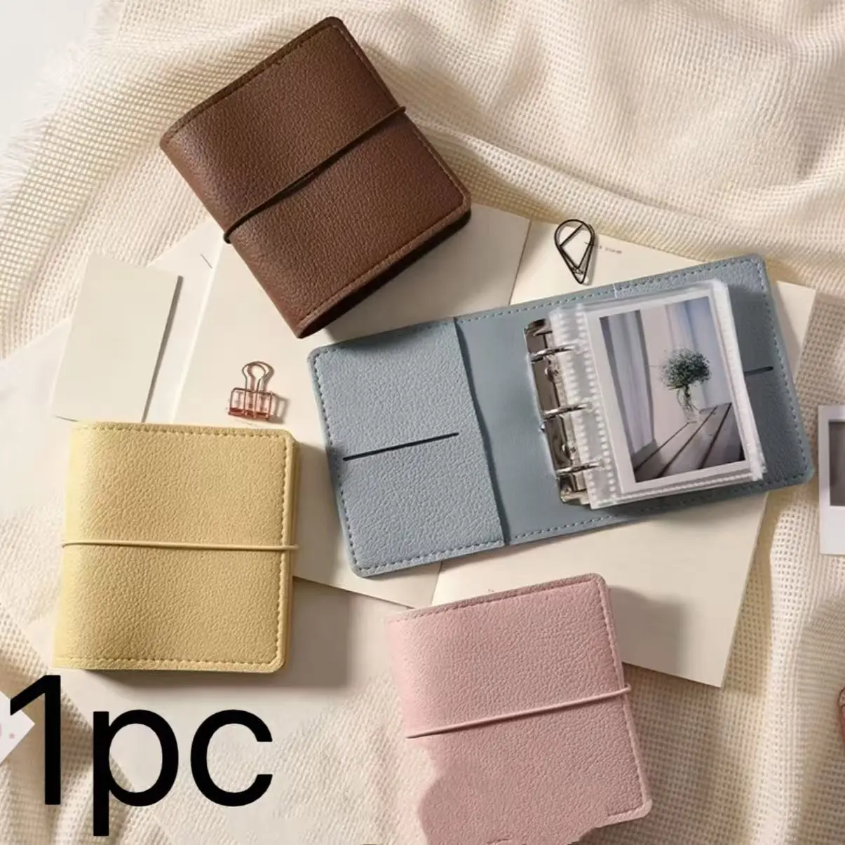 Mini 11/12 Polaroid 3 Inch Soft Cover Album, Mini Idol Photo Scrapbook, Star Fan Card Album, Compact and Portable Design, Photo Storage, Photo Organizer