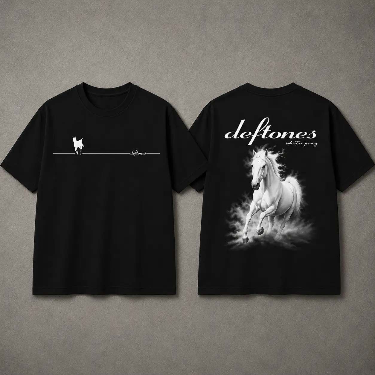 White Pony Graphic T-Shirt Vintage Alternative Rock Band Tee Unisex Cotton Shirt for Men Women, Unisex Retro Limited Vintage T-Shirt, Rock with WHITE PONY, Cotton Tee