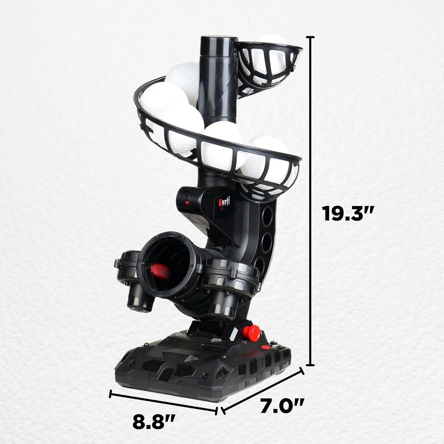 Baseball Pitching Machine, 4 Adjustable Angles, 3 Pitch Angles, Power / ,for Beginners