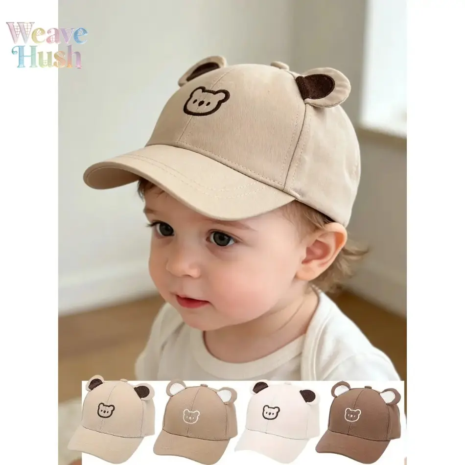 Unisex Toddlers' Classic Adjustable Snapback Baseball Cap - Small Sun Hat with Comfortable Flexible Strap for 1-3 Years Boys & Girls, Ideal for Daily Wear, Outdoor Activities