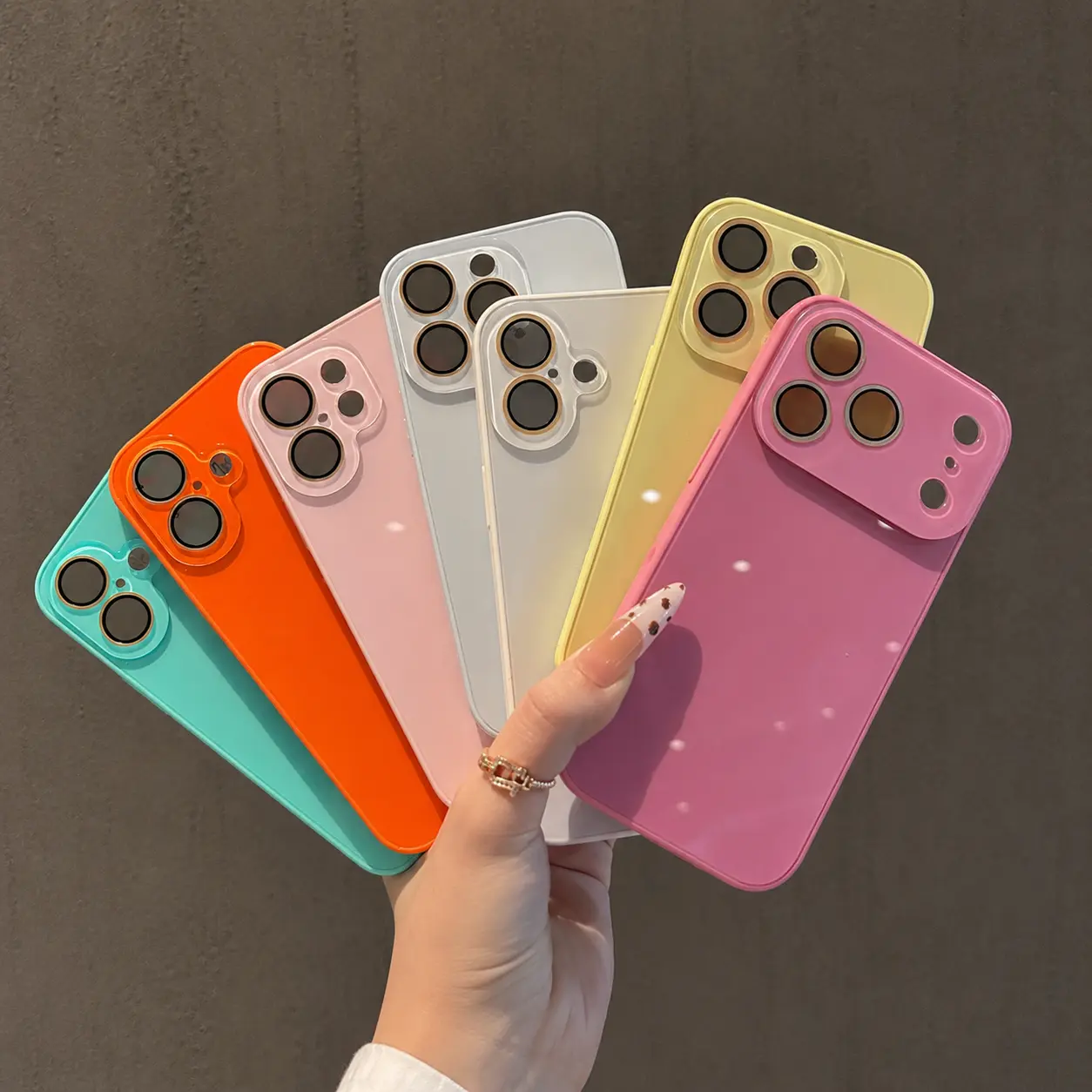A must-have Phone Case for fashionistas: Fashionable Girl Rose Pink /Light pink/TF green/Glass Protective Case, available in various colors, Suitable for iPhone 17 Pro Max/16/15/14/13/12/11/Air/16E/MINI Series Simple, Fashionable and Beautiful Phone Case
