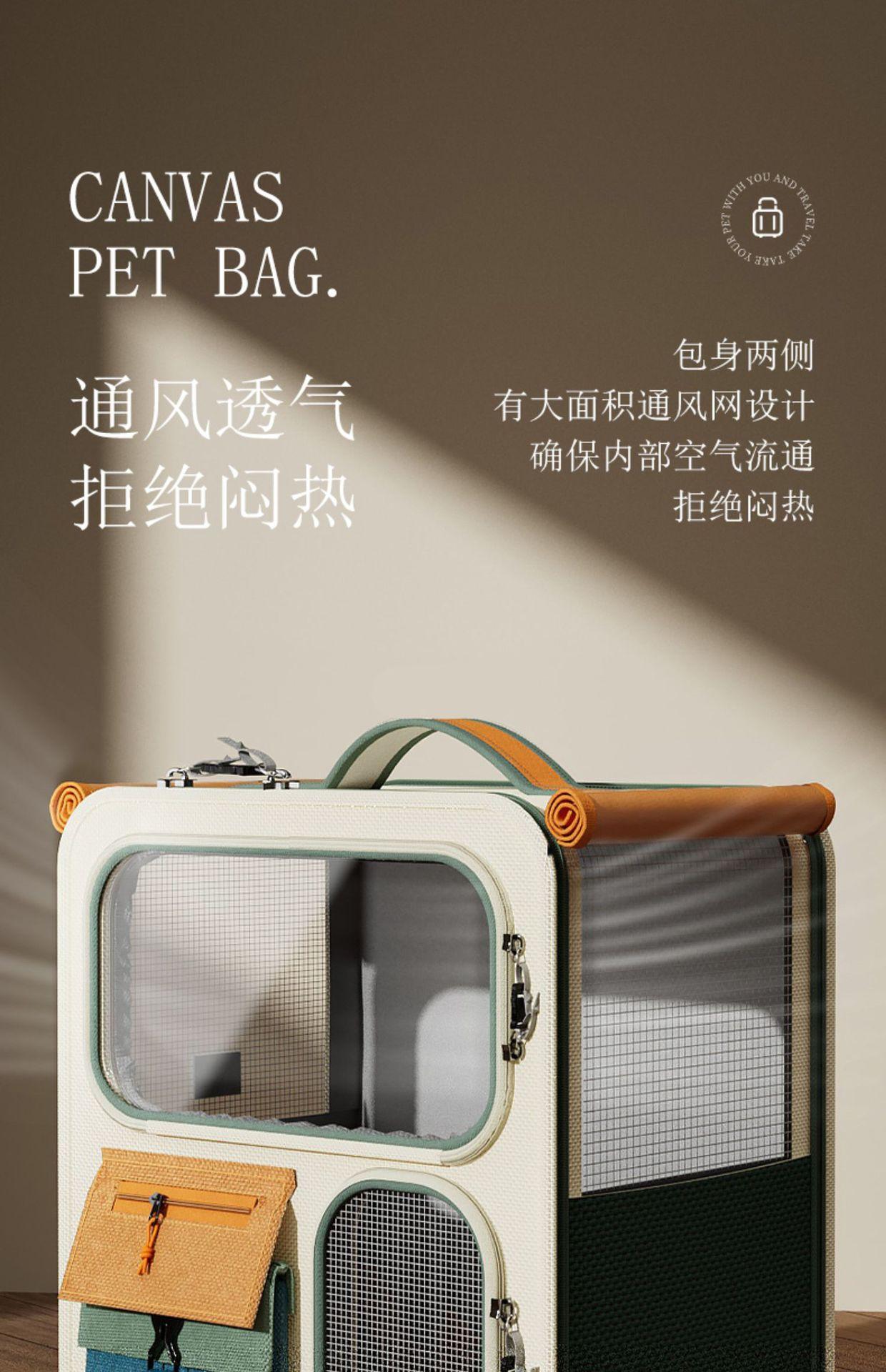 Pet Travel Carrier, Large Size, Portable, Multifunctional, Affordable & Stylish  Large Multifunctional Pet Travel Carrier, Portable, Cost-Effective & Attractive Pet Travel Carrie Pet Suitcase Large / Extra Large Portable