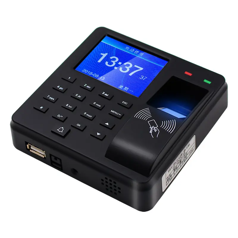 Swipe Card Password Fingerprint Access Control Attendance All-in-one Machine for Office Area Daily Security Management