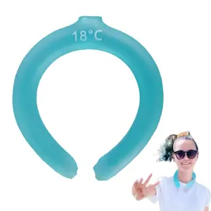 1Pc heatstroke cooling cold neck ring, wearable neck cooling ice pack - reusable cooling body cooler tube - neck cold gel wrap ice pack - perfect for athletes or outdoor workers, Ice Packs Reusable