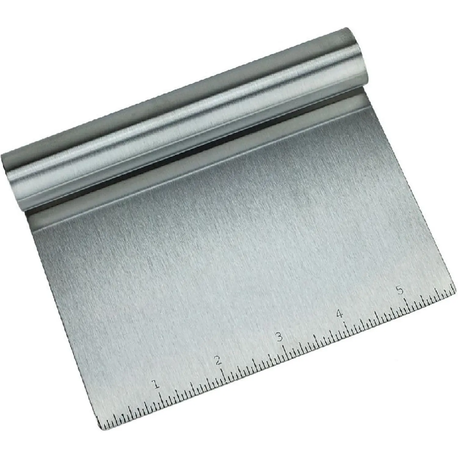 Stainless Steel  Scraper, Multi-Purpose Bench Scraper | Stainless Steel Dough  with Measurement Marks