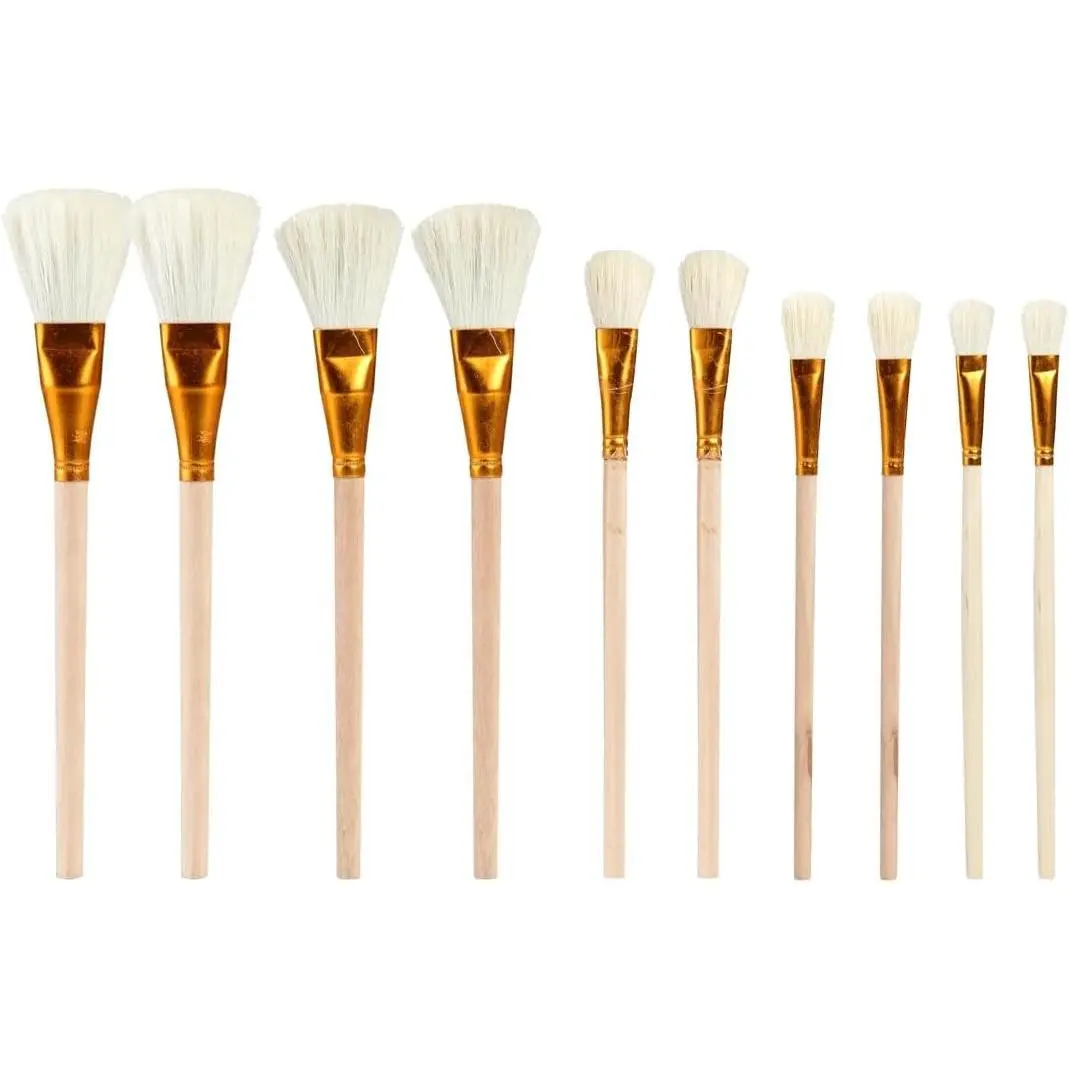 10PCS Manual Pollination Brush Set Pollinator Tool Handheld Garden Pollination Brush for Vegetable Flower Fruit Tree