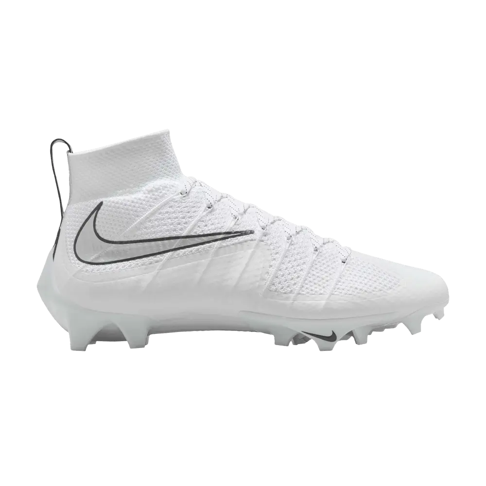 Nike Vapor Edge 360 Untouchable Mid Unisex Wear Football Boots, White-Metallic Silver-Black, Style Code FQ0235 102