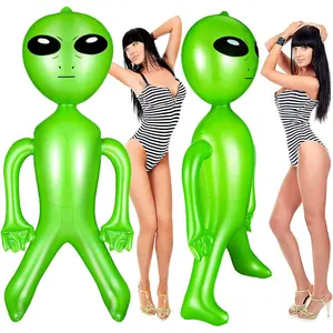 1 Piece 63 Inch Giant Inflatable Alien Blow up Jumbo Green Inflate Alien for Theme Birthday Party Favors Decorations Indoor Outdoor Photo Prep Halloween Easter Christmas Decorationsfidget toys
