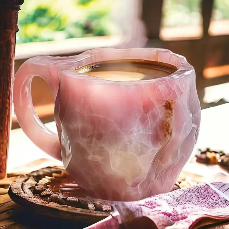 Mineral Crystal Resin Coffee Mugs