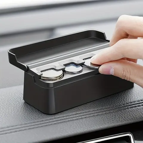 Universal Coin Storage Box, Foldable Mini Coin Organizer, Compatible with Various Coin Sizes, Portable Solution for Coin Piles, Essential Travel Accessory, Durable Storage Organizer, Durable Lightweight Organizer