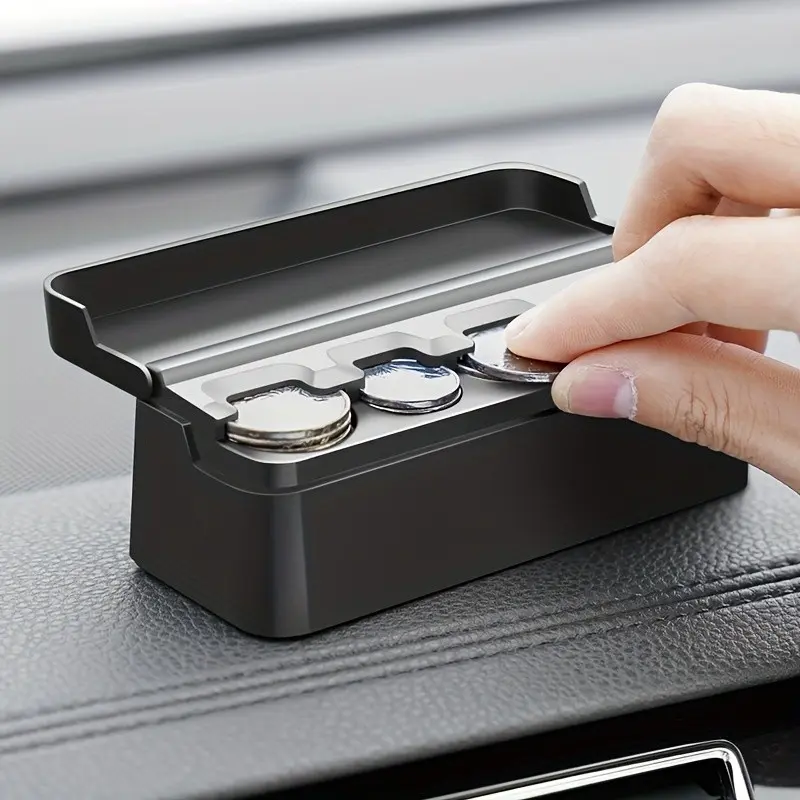 Universal Coin Storage Box, Foldable Mini Coin Organizer, Compatible with Various Coin Sizes, Portable Solution for Coin Piles, Essential Travel Accessory, Durable Storage Organizer, Durable Lightweight Organizer