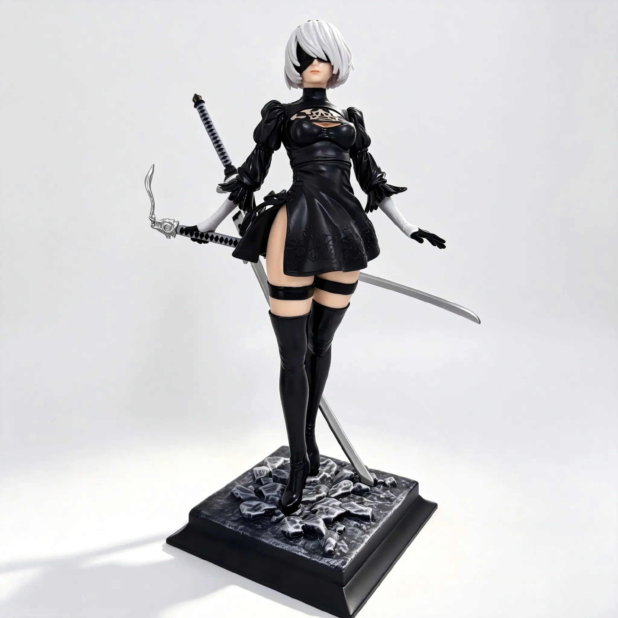 Nier Automata Yorha 2b Game Model Figure, Anime Handmade Statue, Desktop Decorative Item, Ideal Gift for Fans