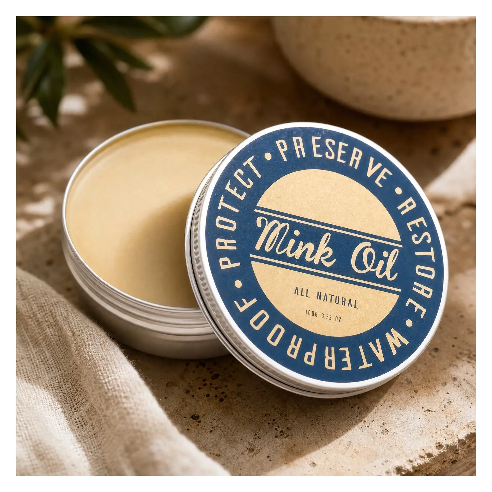 Mink Oil Leather Conditioner & Cleaner for Boots – Waterproofs, Softens & RestoresGift