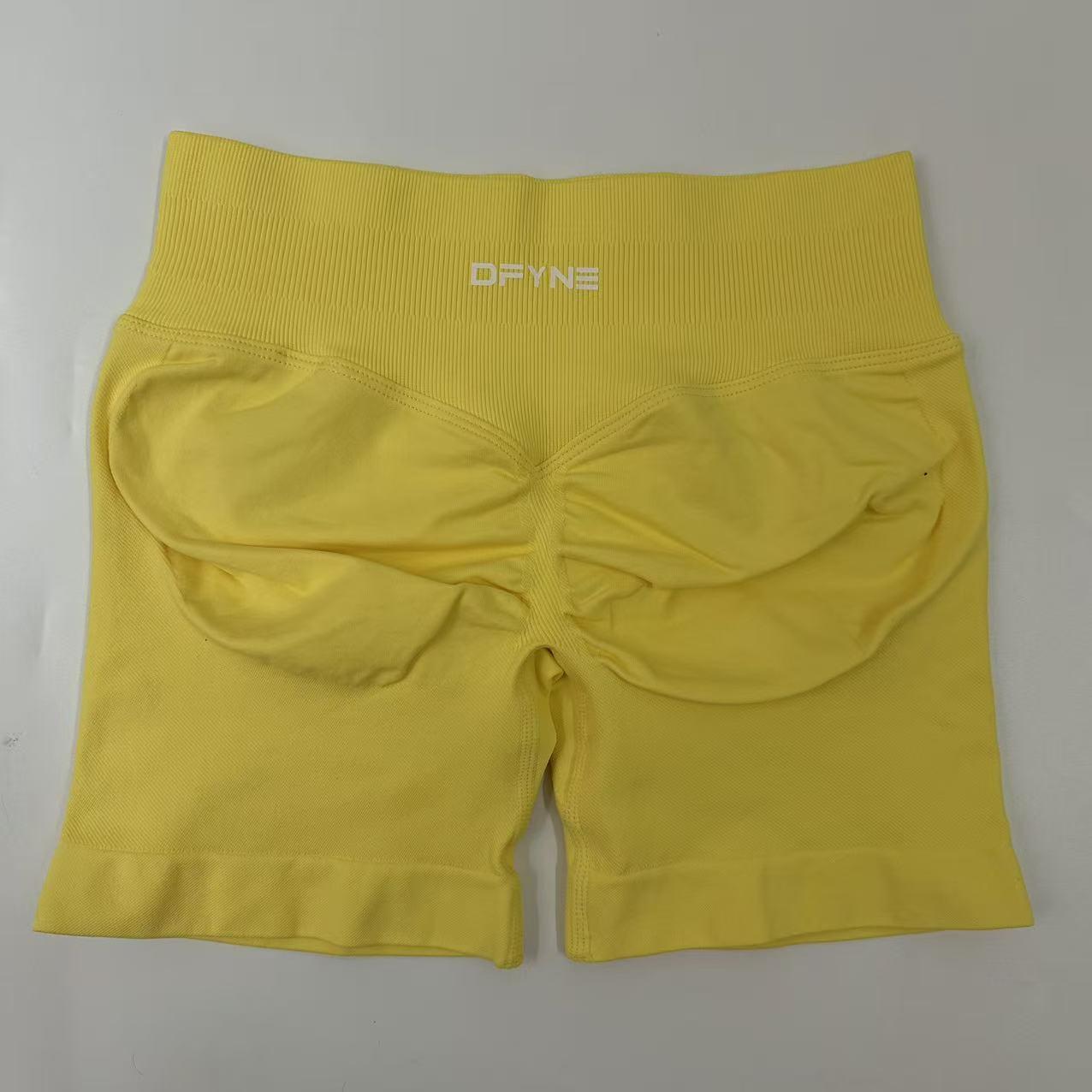 Dfyne Impact Women's Yoga Shorts, Tighten the Buttocks, High-Waist Stretch, Suitable for Exercise and Fitness, As Well as Outdoor Cycling.