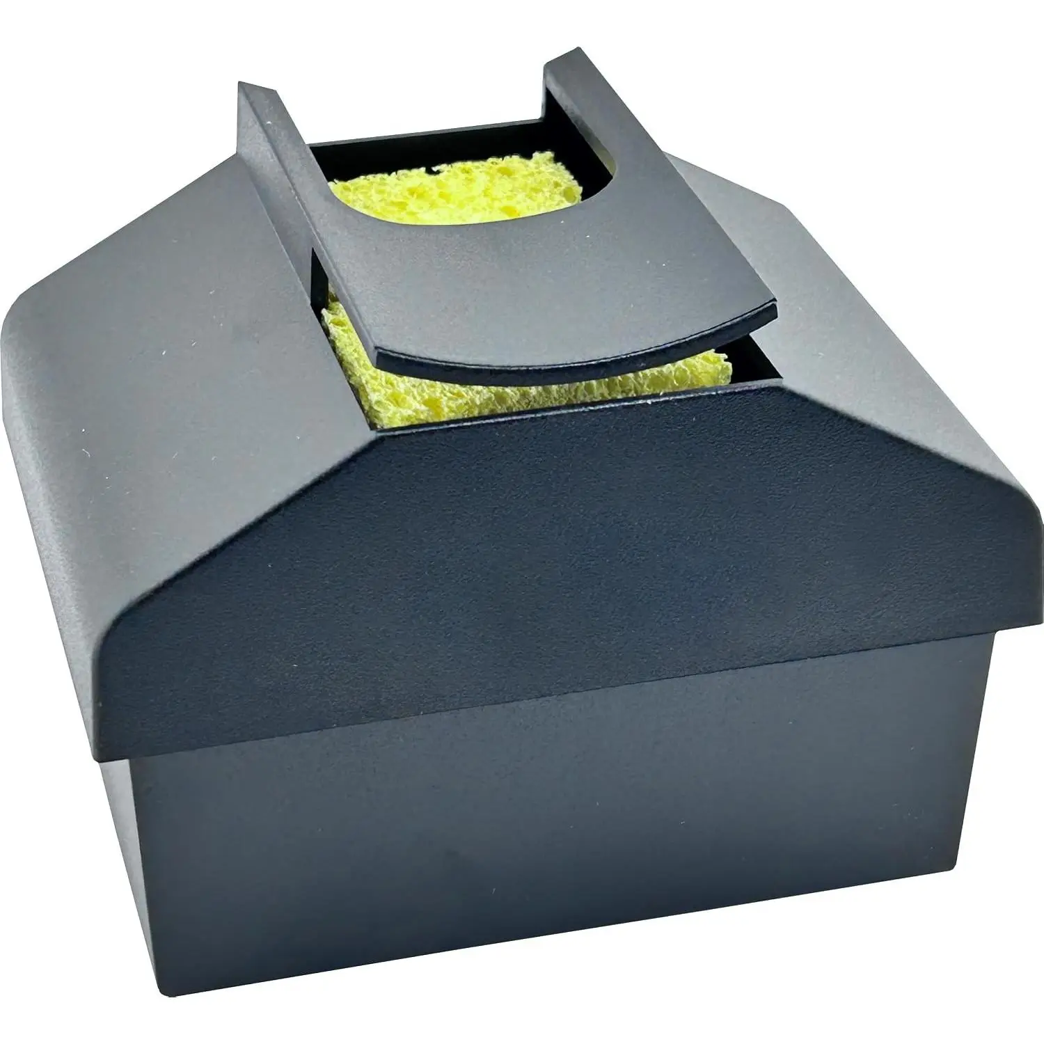 Envelope Moistener with Special Slot to Slide Envelops Through and a Separate Spot for Fingertips and Stamps