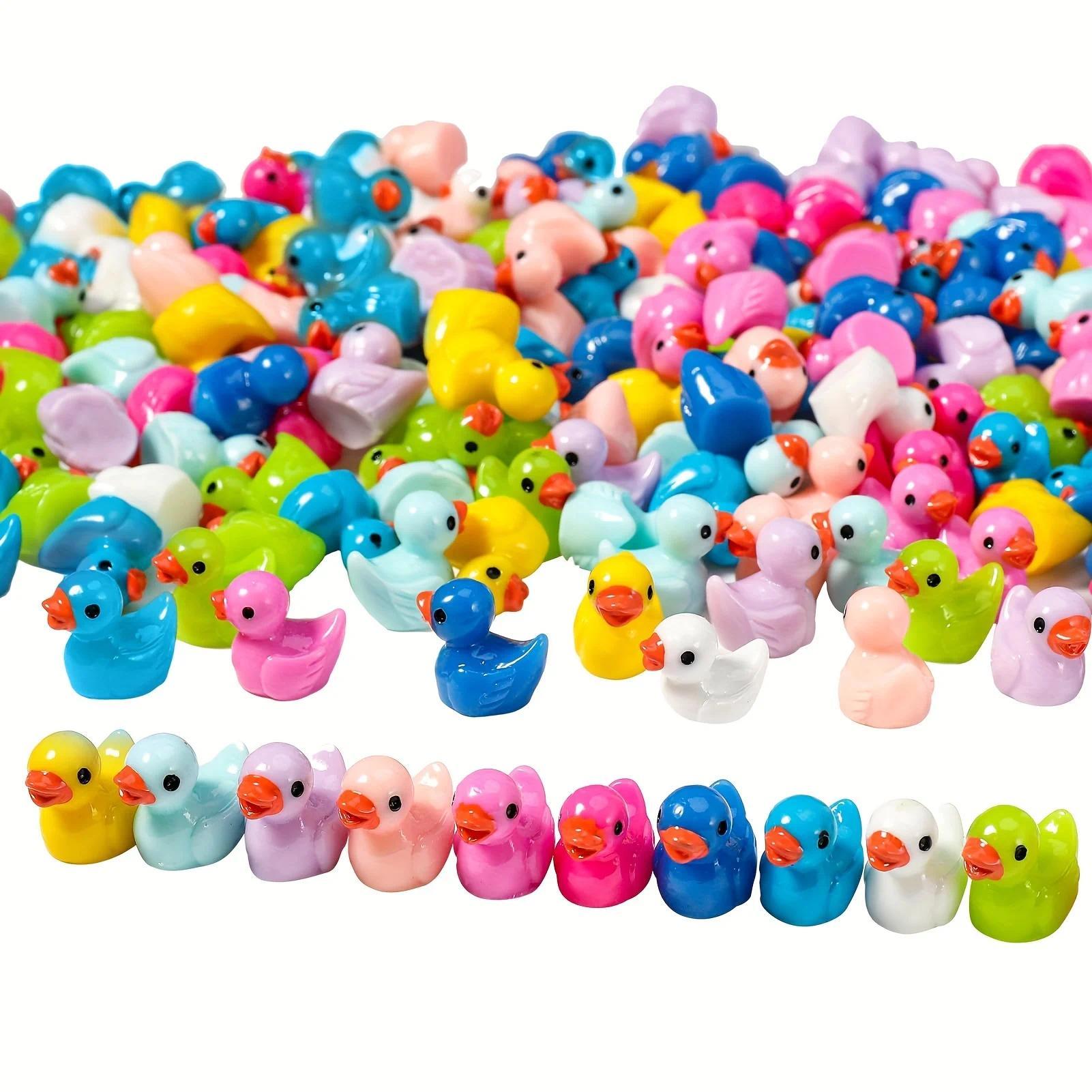 100 Pcs Mini Resin Ducks Bulk Tiny Ducks Set for Potted Miniature Decoration Garden Dollhouse Cake Decoration DIY Slime Kit Craft 100 Pcs Mini Resin Ducks Bulk Tiny Ducks Set for Potted Miniature Decoration Garden Dollhouse Cake Decoration DIY Slime Kit Craft