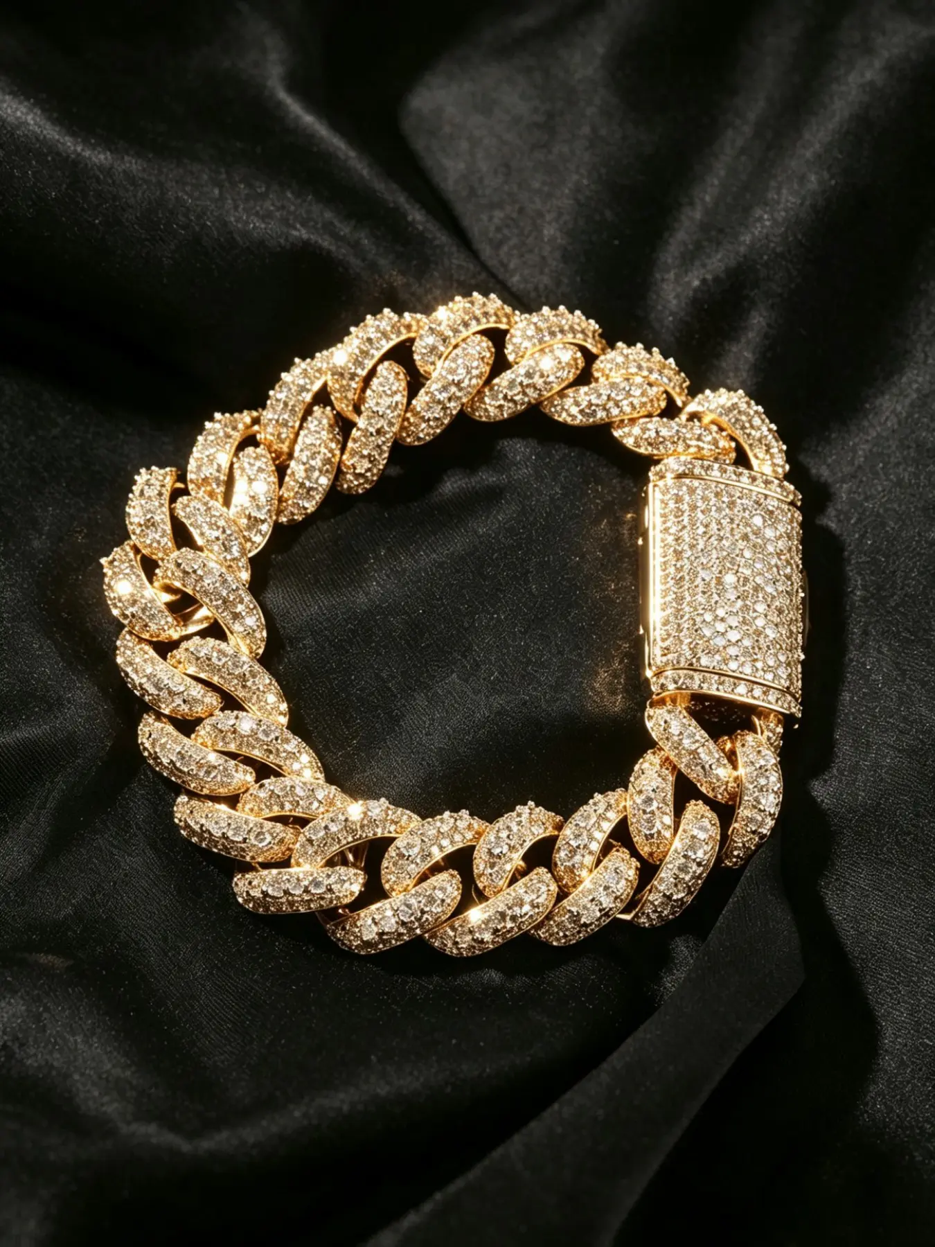 Creative Cuban Bracelet with Luxurious Zircon, Hip Hop Style, Unisex, Perfect Gift for Birthday and Anniversary