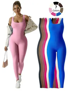 Women's Fashion Body Shaping Tight-Fitting Slimming Underwear, Gym Wear, Workout Fitness Jumpsuit, Skinny Jumpsuit, Sporty Jumpsuit, Sports Jumpsuits, Yoga & Pilates Essential, High Stretch Sweat-Wicking Fabric, Multiple Colors