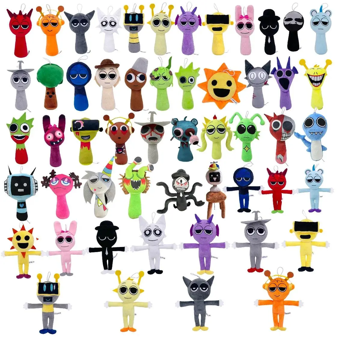 Sprunki Plush Toys Sprunki Plushie Doll Singers Oren Wenda Game Cartoon Stuffed Pillow Kids Birthday Christmas Gifts