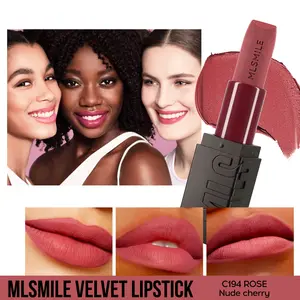 Luxury carved embossed lipstick 6pcs set, soft velvet matte with hydrating essence, even full coverage, brighten bare face, affordable daily makeup essential.