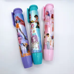 Cartoon Girl Press-Down Eraser, Cute Theme for Elementary Students, Clean Erasing Without Marks, Stationery Gift for Kids, Homework