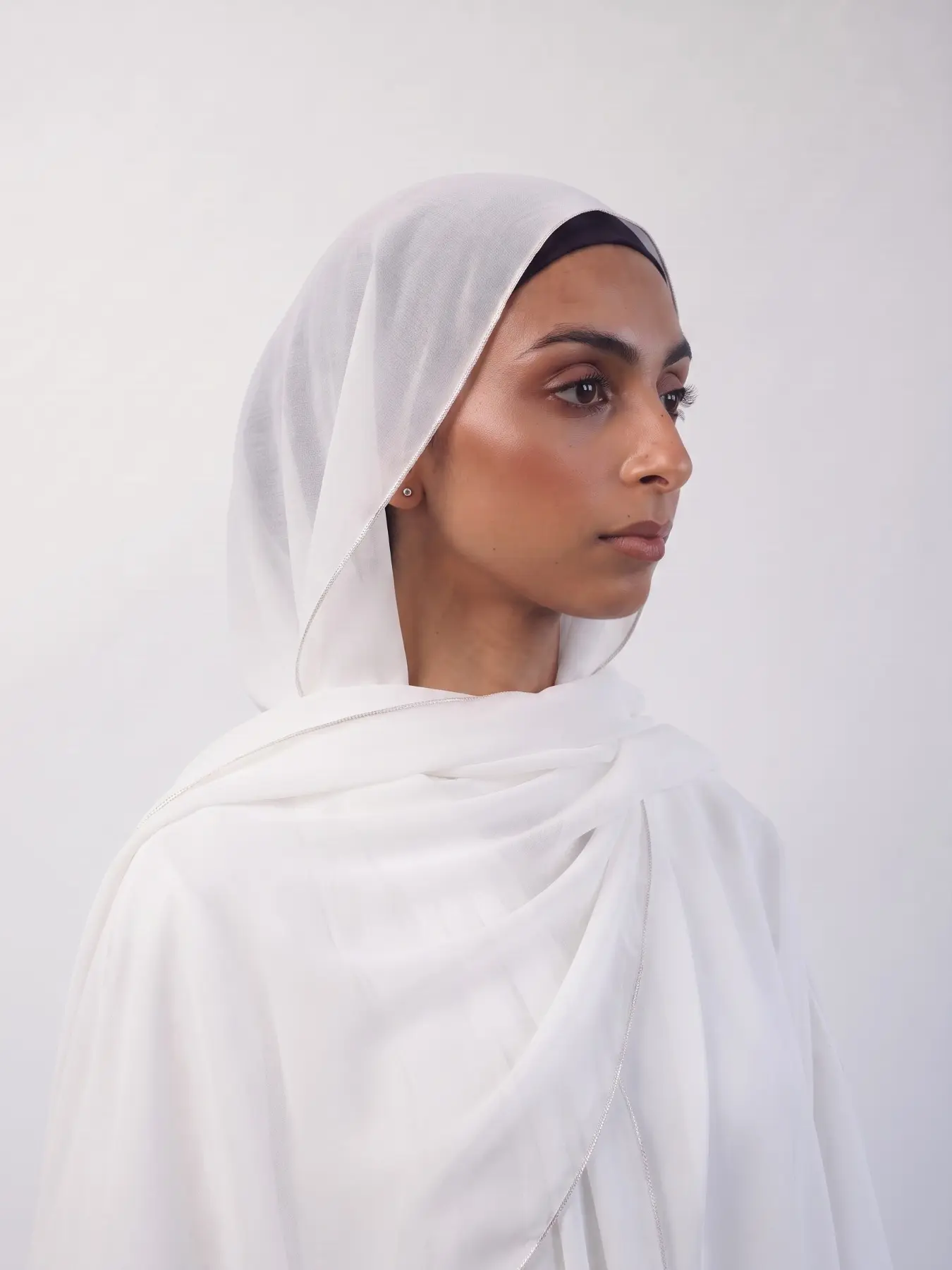 Women's Long Scarf Muslim Headscarf, Arabic Casual Long Scarf, Sun Protection Wrap, Suitable for Daily Use, Plain Style, All Seasons