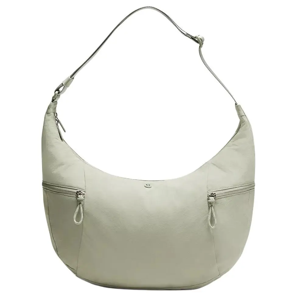 Lululemon Minimalist Large Slouchy 13L Crossbody Tote Bag, Modern Nylon Women's Crossbody & Shoulder Bag in Mist Green