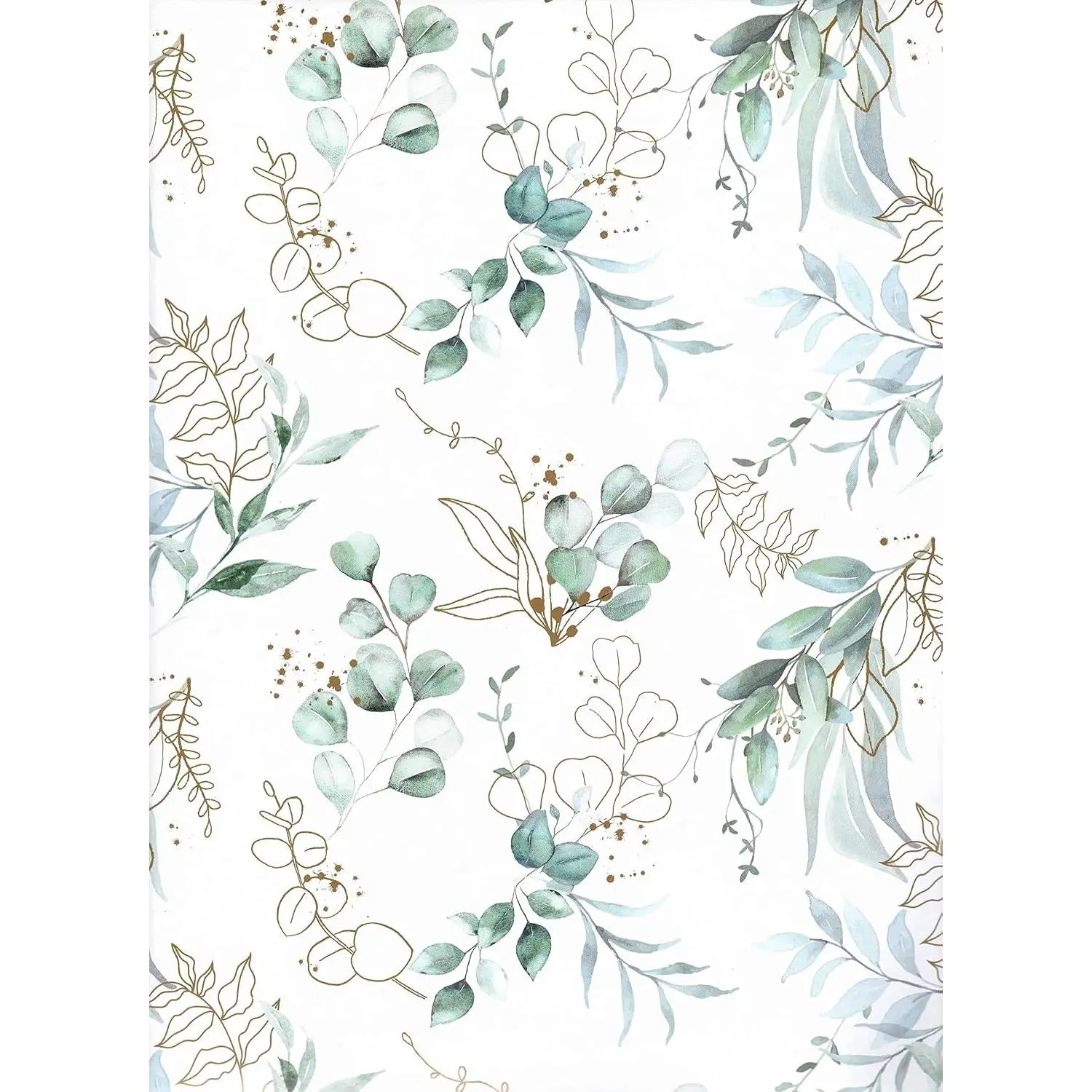Wrapping Paper Set of 4 Sheets Size 34 x 25 inch for Wedding Communion Eucalyptus Mother's Day Wrap Paper (18-9253)