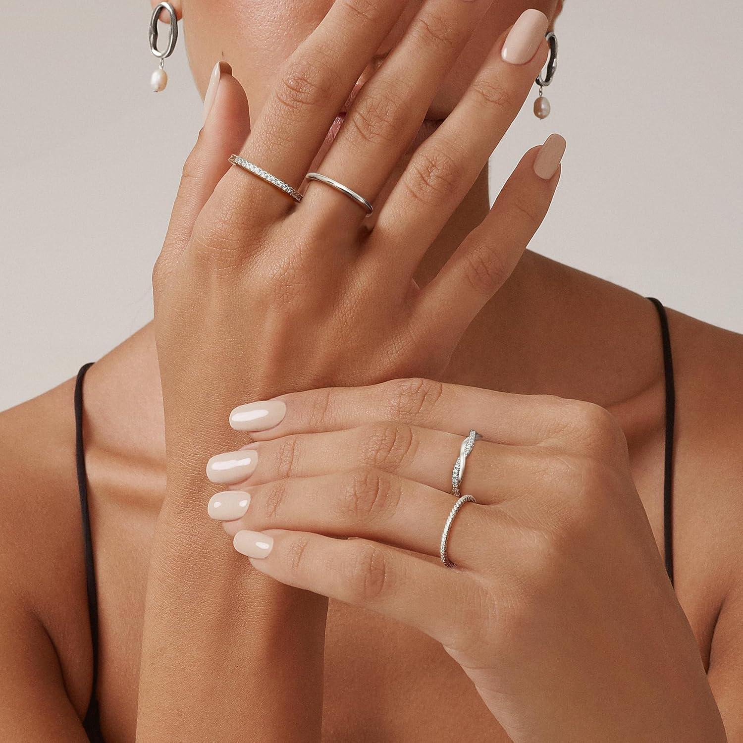 Stackable Rings for Women Non Tarnish Dainty 14K Gold Plated Thin Cubic Zirconia Thumb Ring Set Trendy Statement Promise Wedding Bands Engagement Ring Size 5-10 Stackable Rings for Women Non Tarnish Dainty 14K Gold Plated Thin Cubic Zirconia Thumb Ring Set Trendy Statement Promise Wedding Bands Engagement Ring Size 5-10