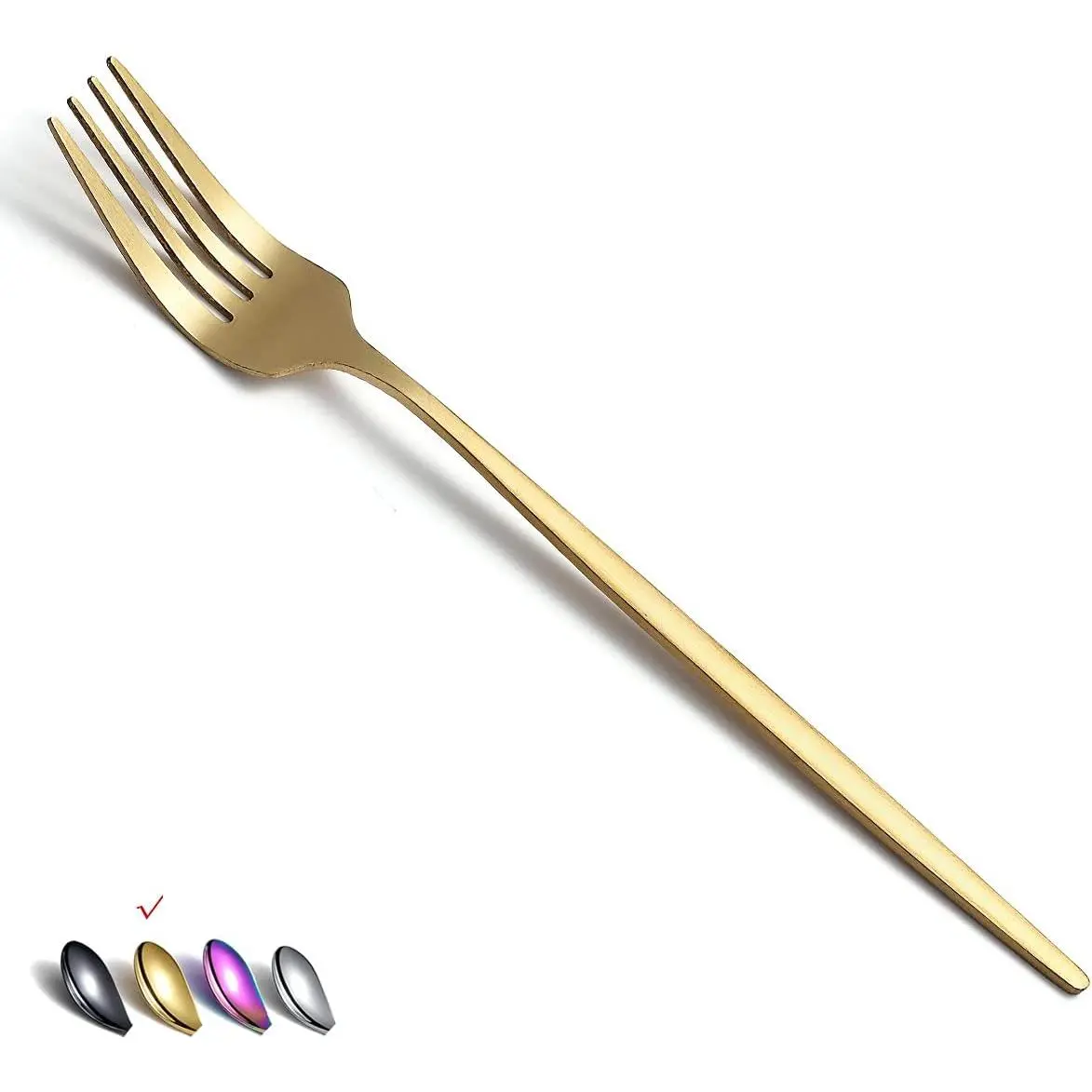 Matt  6 count Dinner Fork Set, 8.4'' Stainless Steel Silverware, Dishwasher Safe