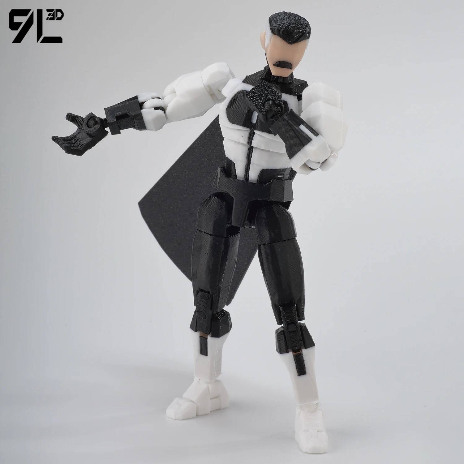 9L 3D Dummy13 Lucky13 Titan13 T13 Invincible Black And White Color Scheme Omni-Man Anime Multi-Jointed Toys Action Figures Gifts 9L 3D Dummy13 Lucky13 Titan13 T13 Invincible Black And White Color Scheme Omni-Man Anime Multi-Jointed Toys Action Figures Gifts