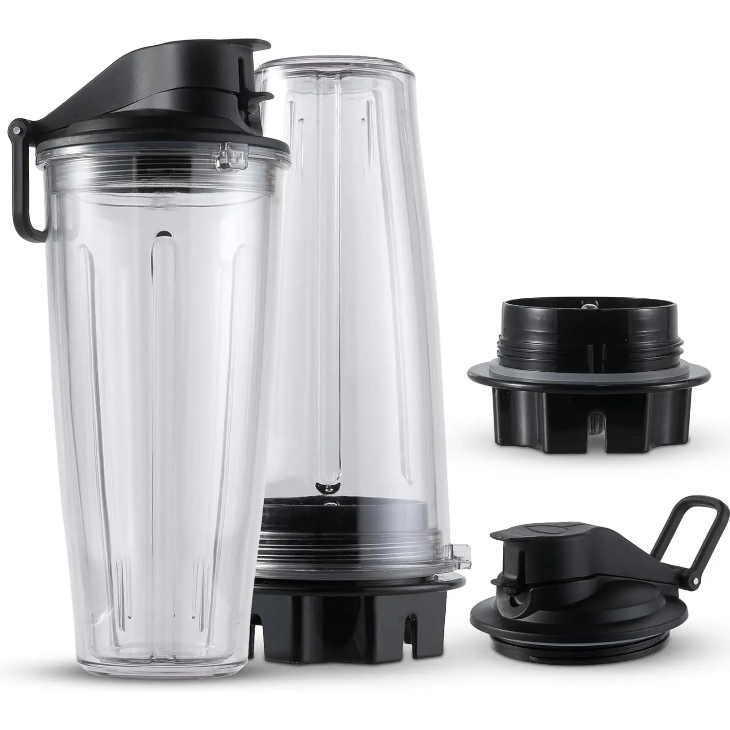 Personal Cups Adapter fits Vitamix Classic Blenders 5200, 5300, 6300, 6500, 7500, 780 & More + Two BPA-Free 20-oz Insulated Leak-Proof Cups – Not Compatible With Self-Detect Models
