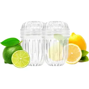 2-Pack Fruit Infuser Inserts with Straw for Wide Mouth Water Bottles & Flasks - Leak-Proof Herb Tea Strainer, BPA-Free Reusable Diffuser for 32-40oz Tumblers (Lemon Compatible, Ice Cube Ready)