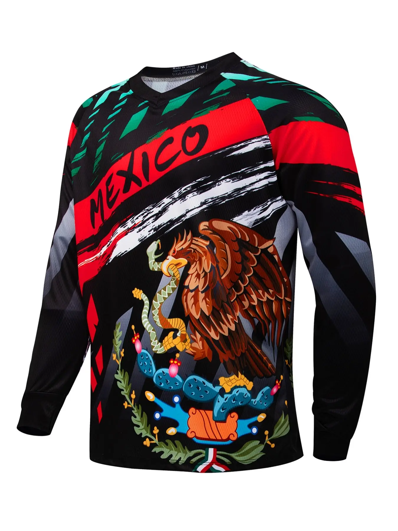 Mexico man's Long sleeve Motocross T-shirt SportWear Bike Enduro Motorcycle DH Moto Mountain MTB Downhill Casual Sportswear
