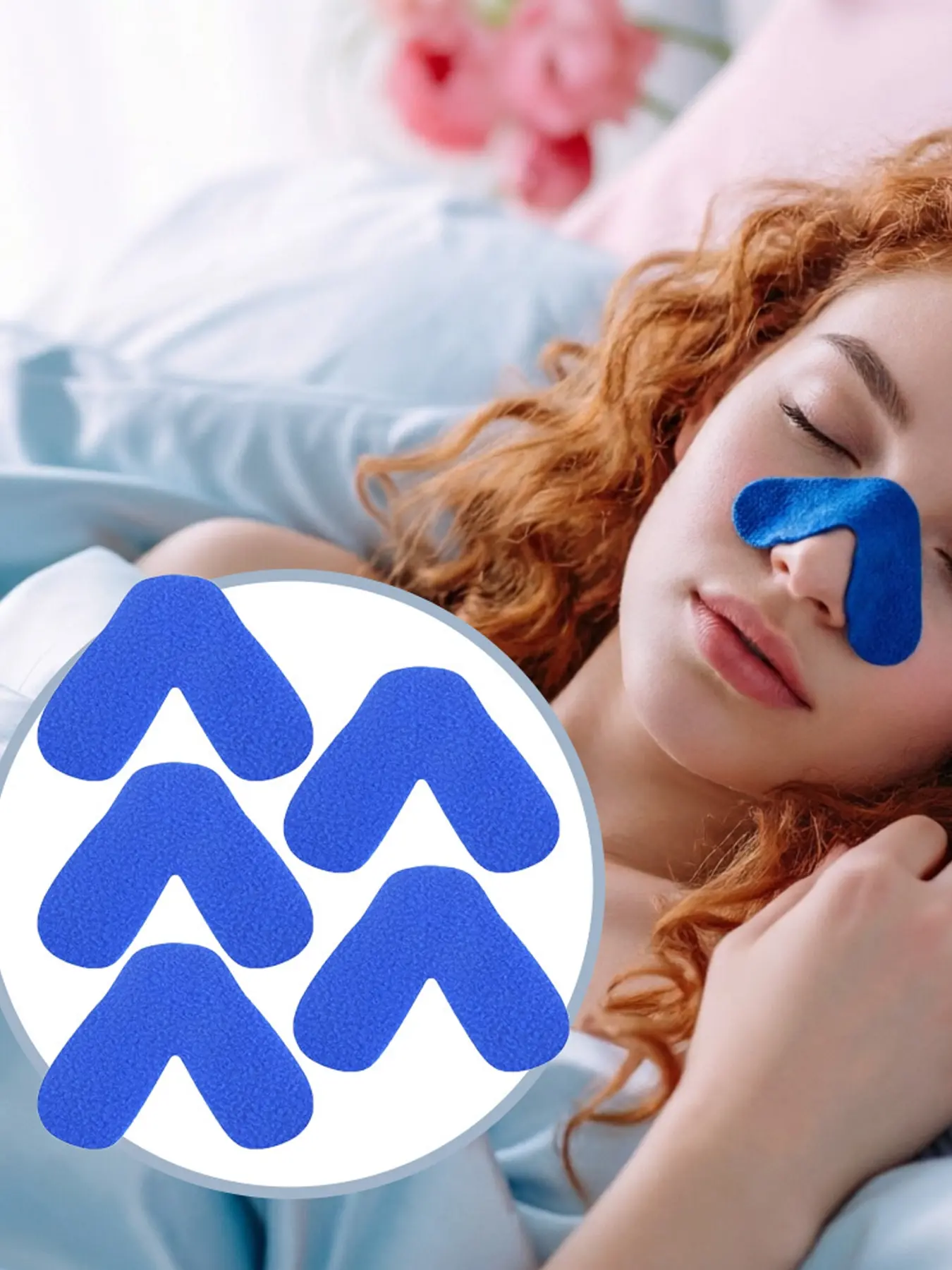 5pcs blue mask pads, soft and comfortable, suitable for both men and women -respiratory mask nose pad, adjustable for personal care, DIY suitable size