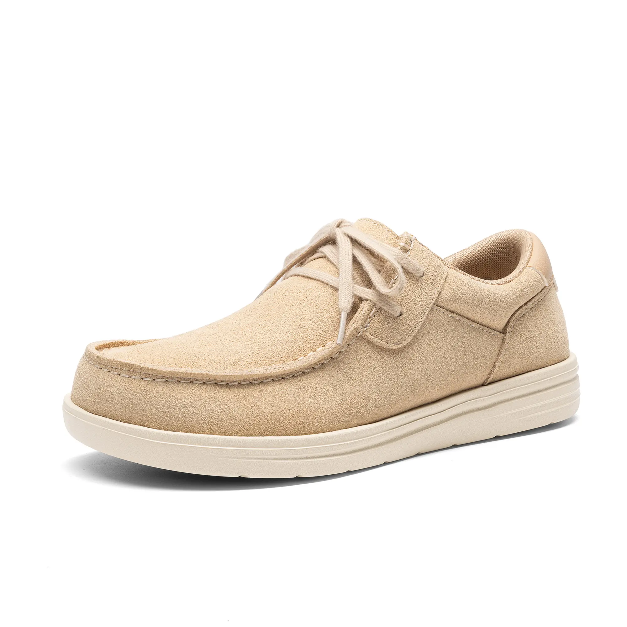 【BRUNO MARC Anniversary】 Men's Slip-On Casual Loafers, Suede Leather Walking Shoes with Wide Toe Box, Arch Support and Non-Slip Sole for Everyday Wear, Slip Resistant tiktokshopbacktoschool