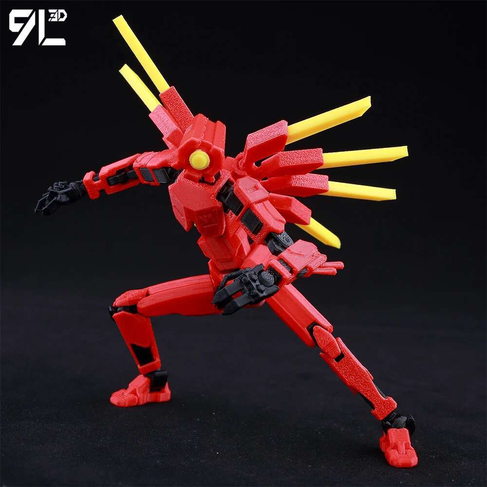 Lucky13 Dummy13 Ultrakill V1 Series Anime Characters-3D Printed Multi-Jointed Deformable Body Posing Model Multi-color Toys Gift
