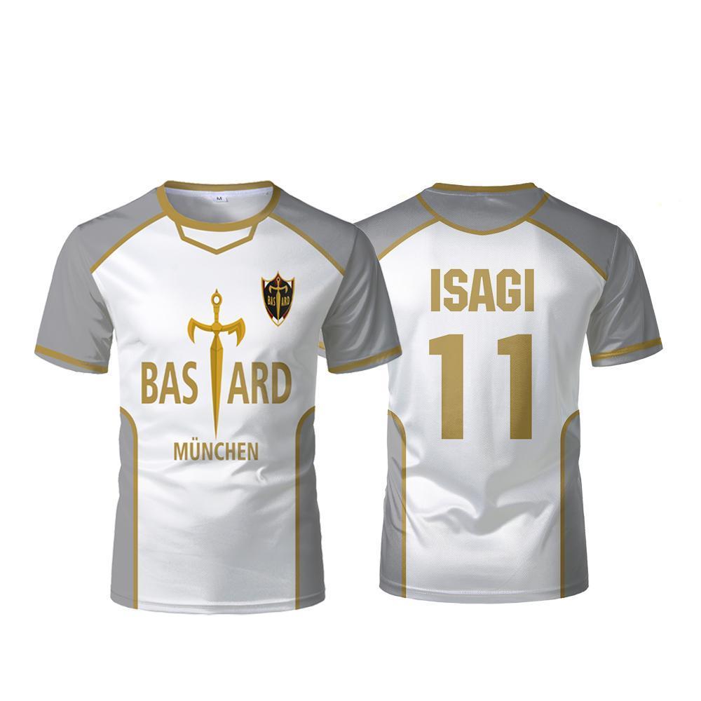 Blue Lock Bastard München Jersey Japanese Anime Kaiser Isagi Cosplay Unisex Football T-shirt Sports Casual Breathable Kid's Tops Blue Lock Bastard München Jersey Japanese Anime Kaiser Isagi Cosplay Unisex Football T-shirt Sports Casual Breathable Kid's Tops