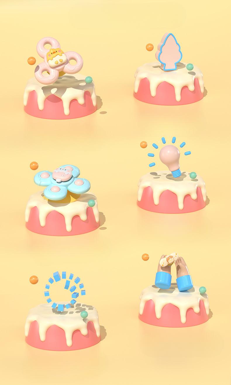 Must-Have Spinning Rattle Toys!Cute Cartoon Design for Newborns ✨