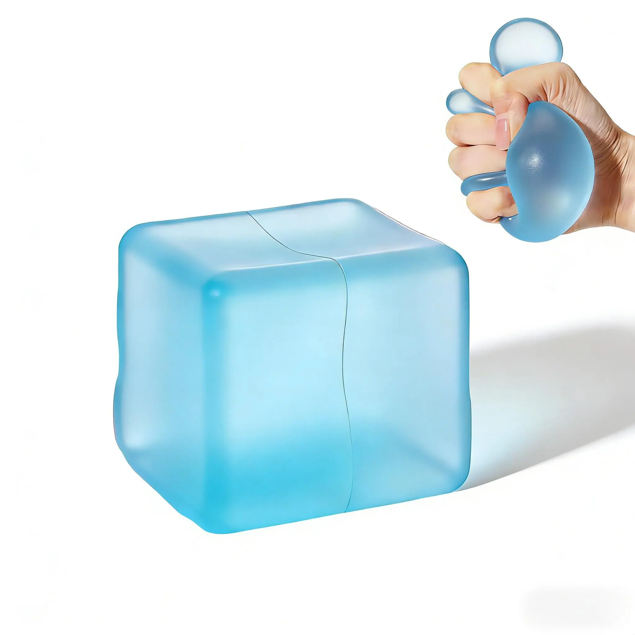 Adult Pocket Sensory Stress Cube - High-Density Gel-Filled Slow Rising Squishies, Calming Stress & Anxiety Relief Sensory Reliever (Party Bag Gift for Home/Festive Use), Stress Relief Tool, Sensory Fidget Tool
