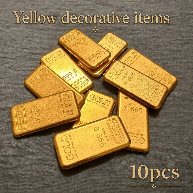 10pcs Solid Figurines, Decorative Figurines, Luxurious Home Decor Desktop Ornaments, Office Desk Elegant Display Pieces, Holiday Gift High-End Present, Collectible Room Decor