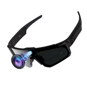 Smart Sport Glasses with 8MP Camera, Video Recording,4GB Memory Build-in (No SD Card Needed), Build-in Myopia Inner Frame,Bluetooth Call ,Music Control ,AI Translation, 260Mah Battery, IP64 Waterproof